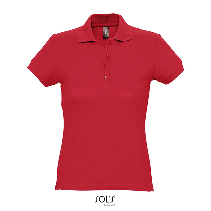 Polo publicitaire coton femme 170g - PASSION Rouge 1